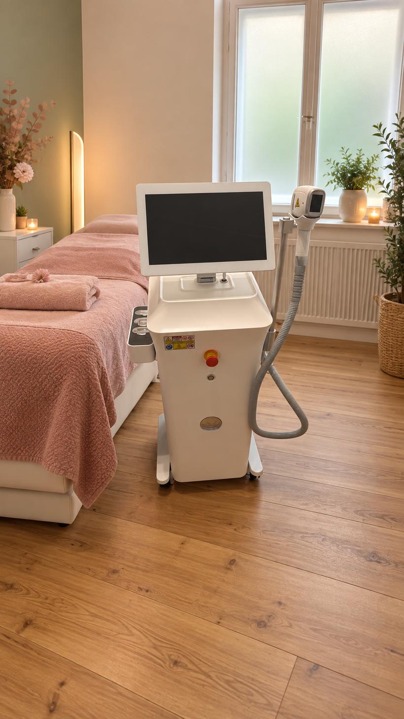 Drei-Wellenlängen-Diodenlaser BS246 von WELLNESSfee im Behandlungsraum